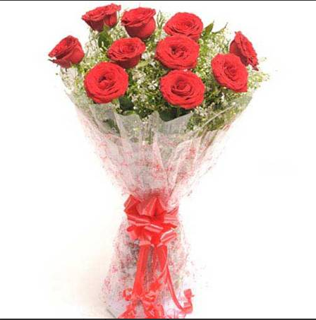 10 red roses