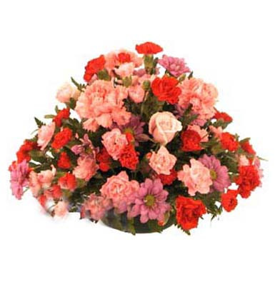 Basket Of 24 Mix Flowers