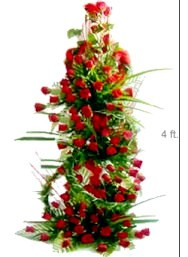 Tall Arrangement of 150 Roses