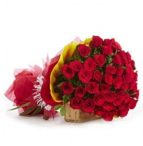 50 Red roses Bunch