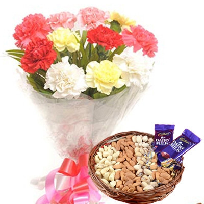 Flowers with Dry Fruits