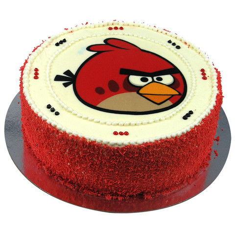 Send Online Angry Bird Fondant Cake To Your Loved Ones With Winniin   Winniin