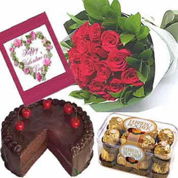 Cake Roses Chocolates