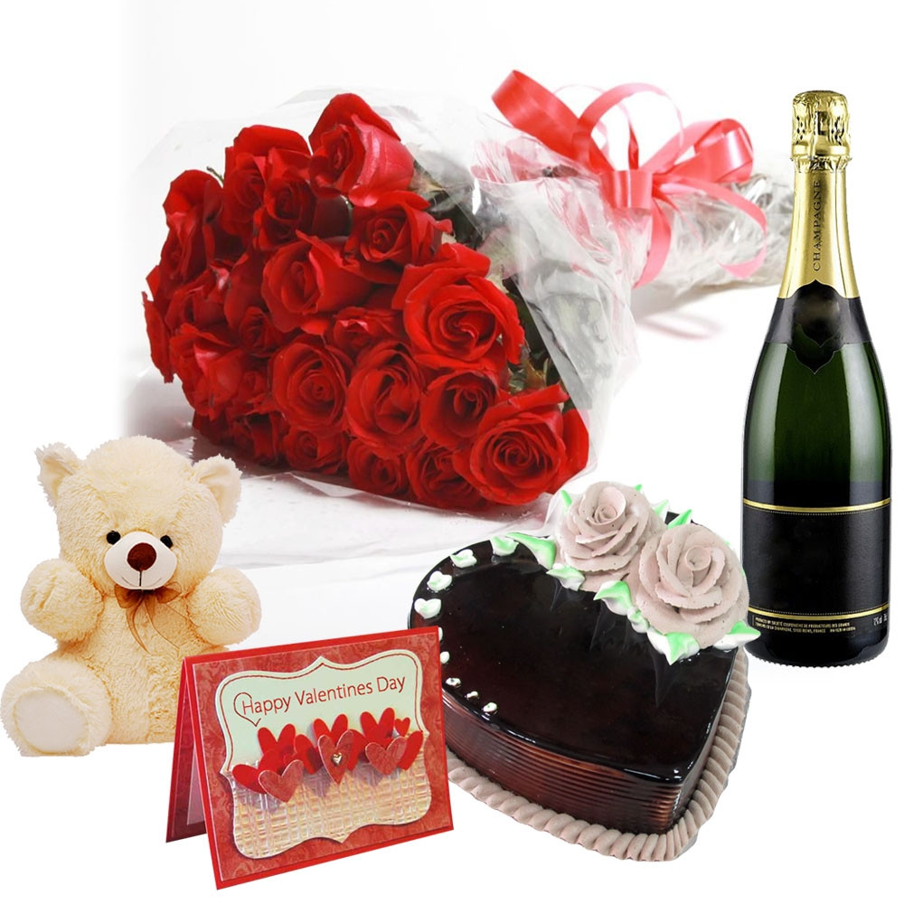 Classic Valentine champange Hamper