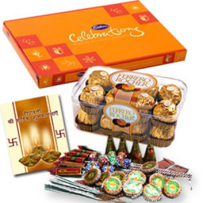 Crackers Hamper With Chocolate