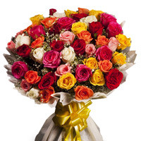 Bouquet Of 50 Mix Color Roses