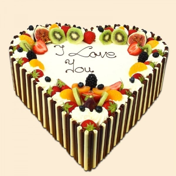 Heart With Fruits