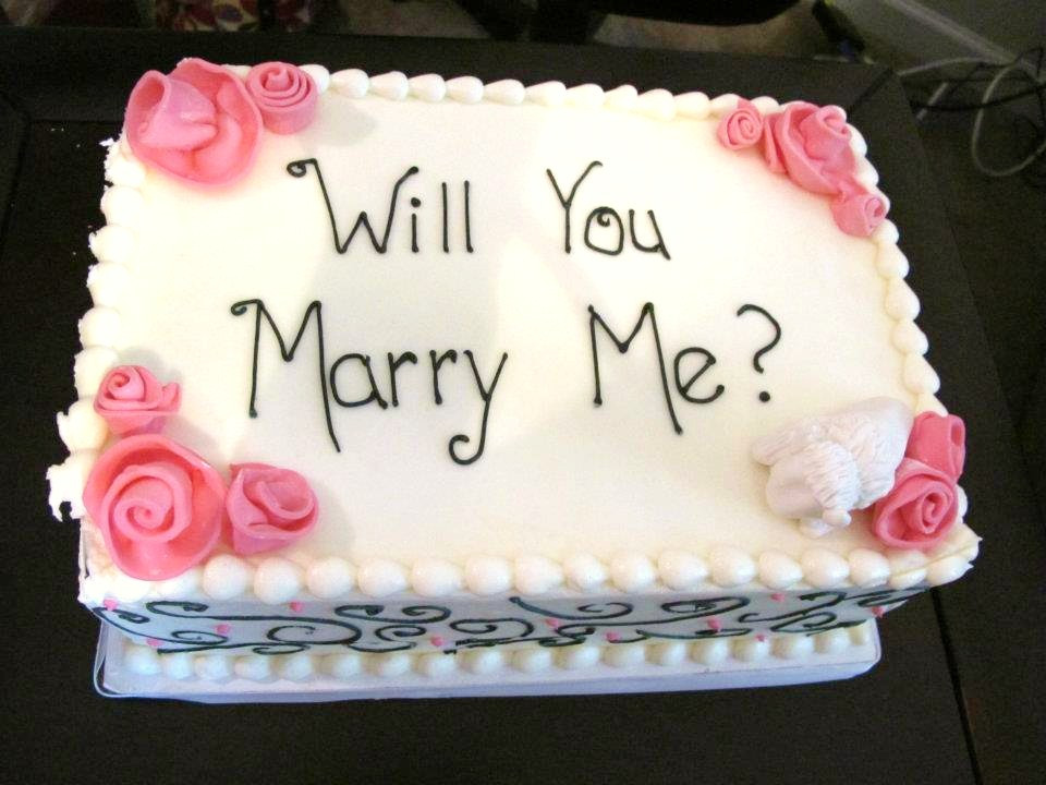 Propose Day Cake