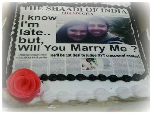 Photo Cake for Propose Day