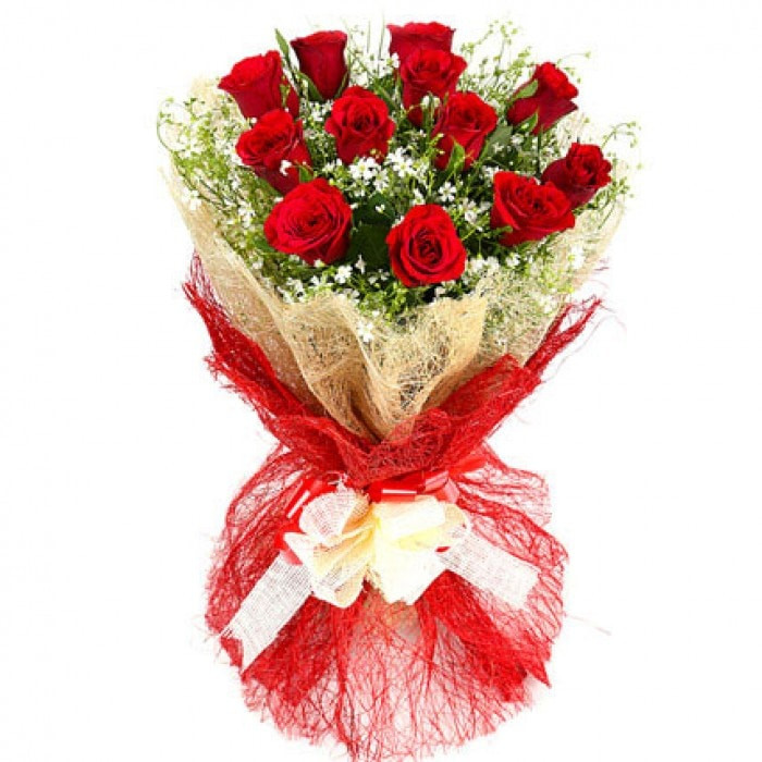 Bouquet Of 15 Red Roses