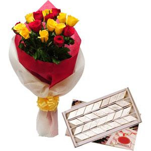 Roses and Kaju Barfi