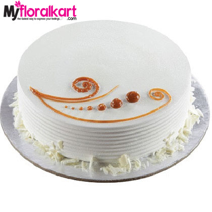 1kg Vanilla Cake with Caramel toppings