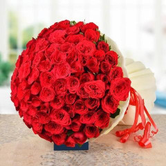 Romantic 143 Red Roses I LOVE YOU BUNCH