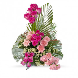 Carnation Roses Basket