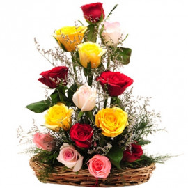 Mix Rose Basket