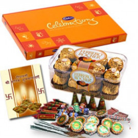 Crackers Hamper With Chocolate