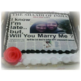 Photo Cake for Propose Day