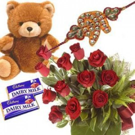 Rakhi Teddy Flower