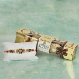 Rakhi with ferrero rocher chocolate