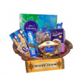 Rakhi with Cookies Hamper