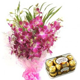 ORCHIDS WITH FERREROS